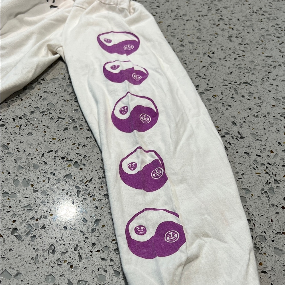 Obey White Long Sleeve with Colorful Sleeve Graphics - Picture 3 of 6
